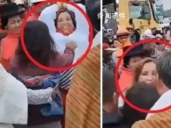 秘鲁女总统视察时遇袭遭拖拽数米【图文】