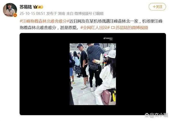 汪峰抱着森林北难舍难分