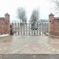 泰安迎金学校电动伸缩门门禁和高度