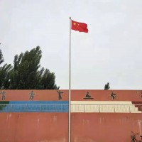 泰安亿佳学校锥形旗杆的施工准备工作