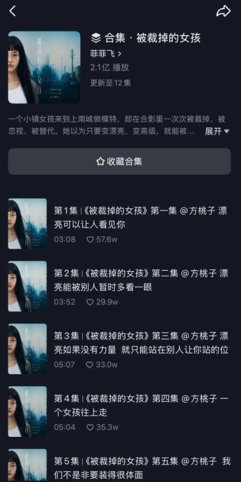 《被裁掉的女孩》播放破2亿