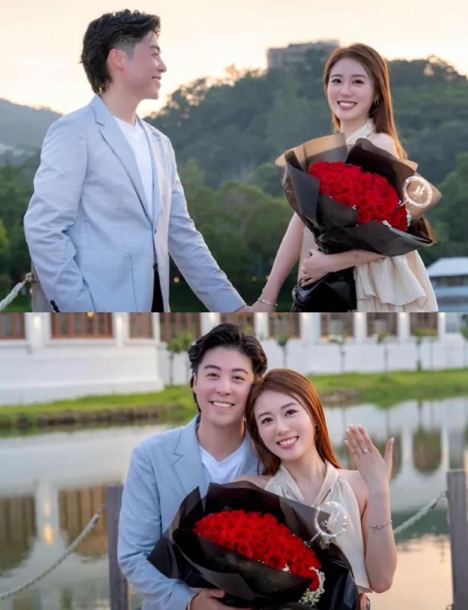 港姐王菲与歌手张子丰宣布订婚